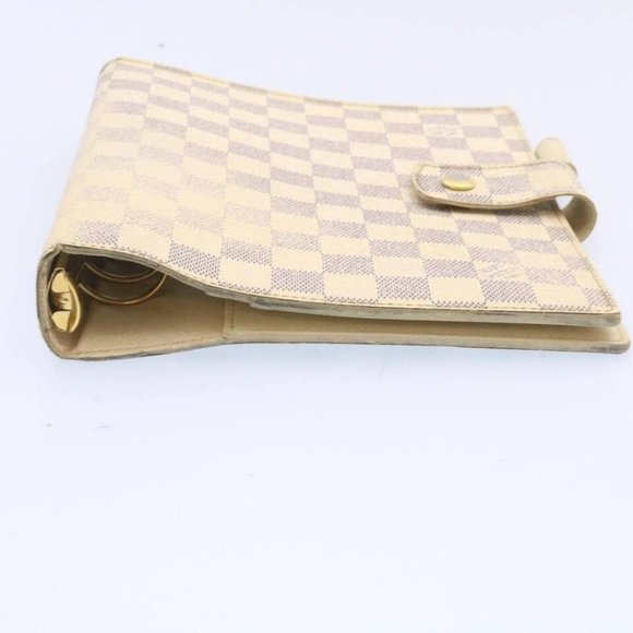 LOUIS VUITTON Damier Azur Agenda GM Day Planner Cover LV Auth - Picture 15 of 16